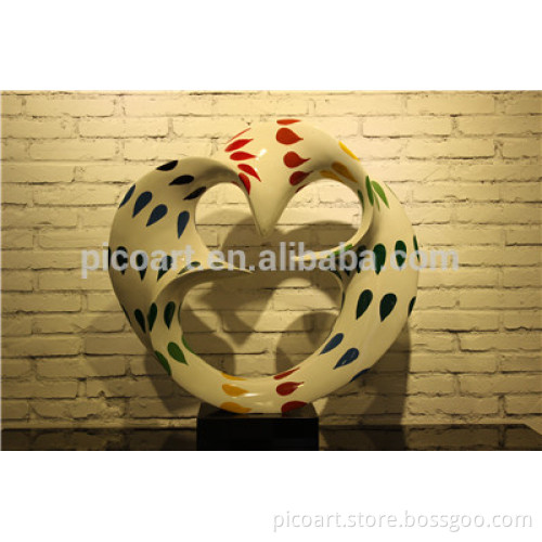 modern fiberglass painted sculpture, Tai Ji sculpture